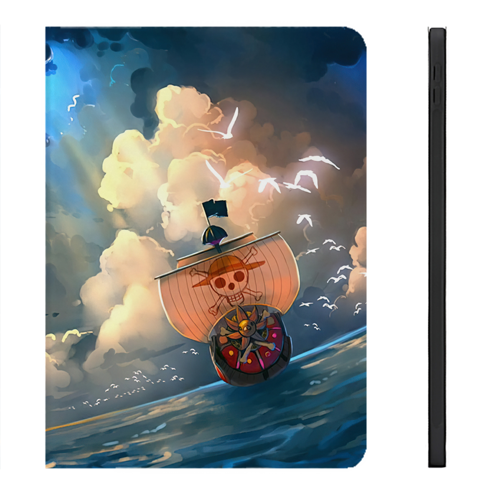 （画像用） ワンピース ONE PIECE IPadケース ペンホルダー付き ブックスタイルデザイン